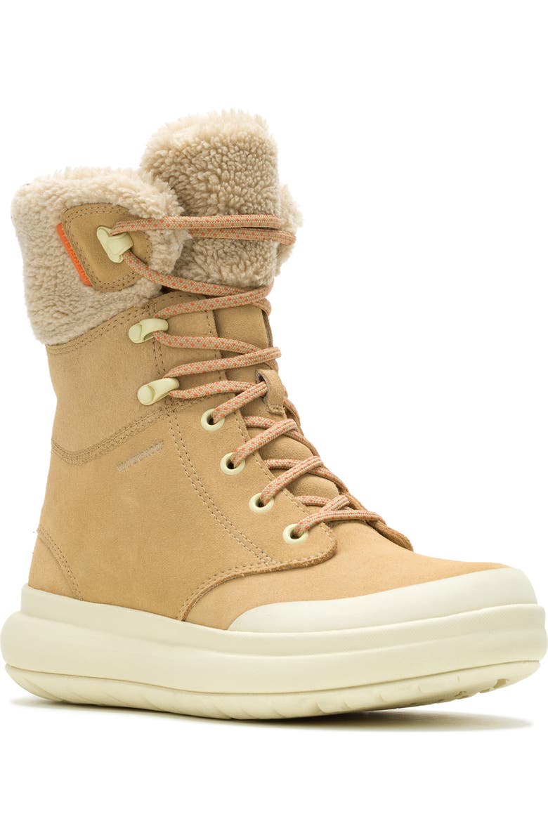 Merrell Marquette Thermo Waterproof Faux Shearling Lined Boot, Main, color, Tan