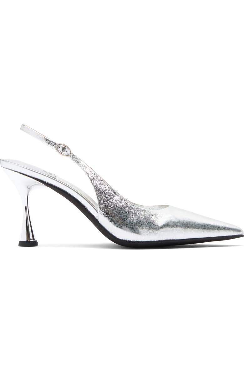 Jeffrey Campbell Boardroom Slingback Pump, Alternate, color, Silver