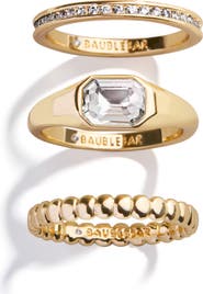 BaubleBar Mary Set of 3 Rings