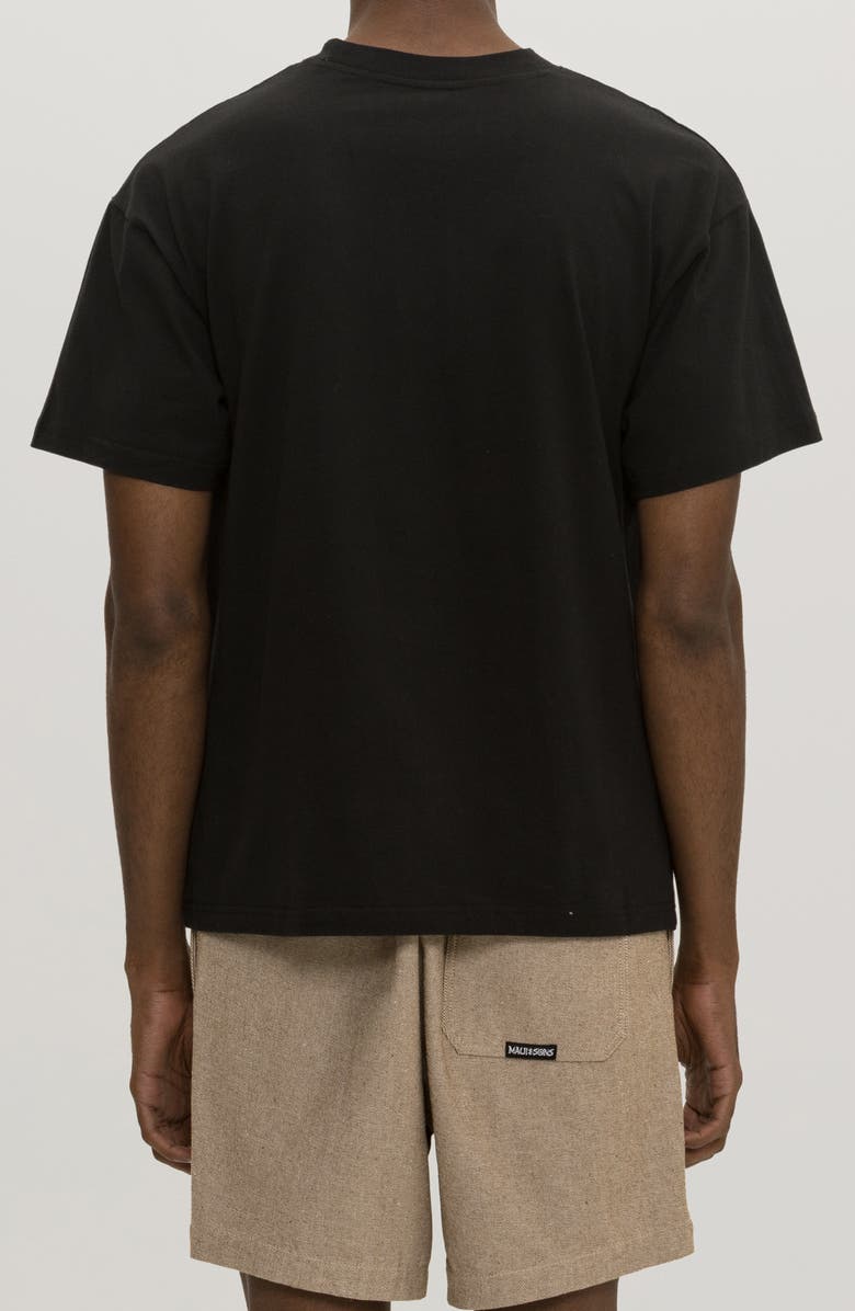 Maui & Sons x Pabst Blue Ribbon Graffiti Graphic T-Shirt, Alternate, color, Black