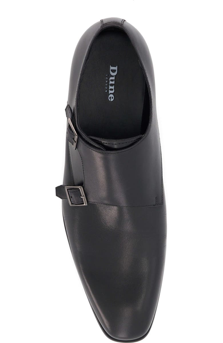 Dune London Situation Double Monk Strap Shoe, Alternate, color, Black