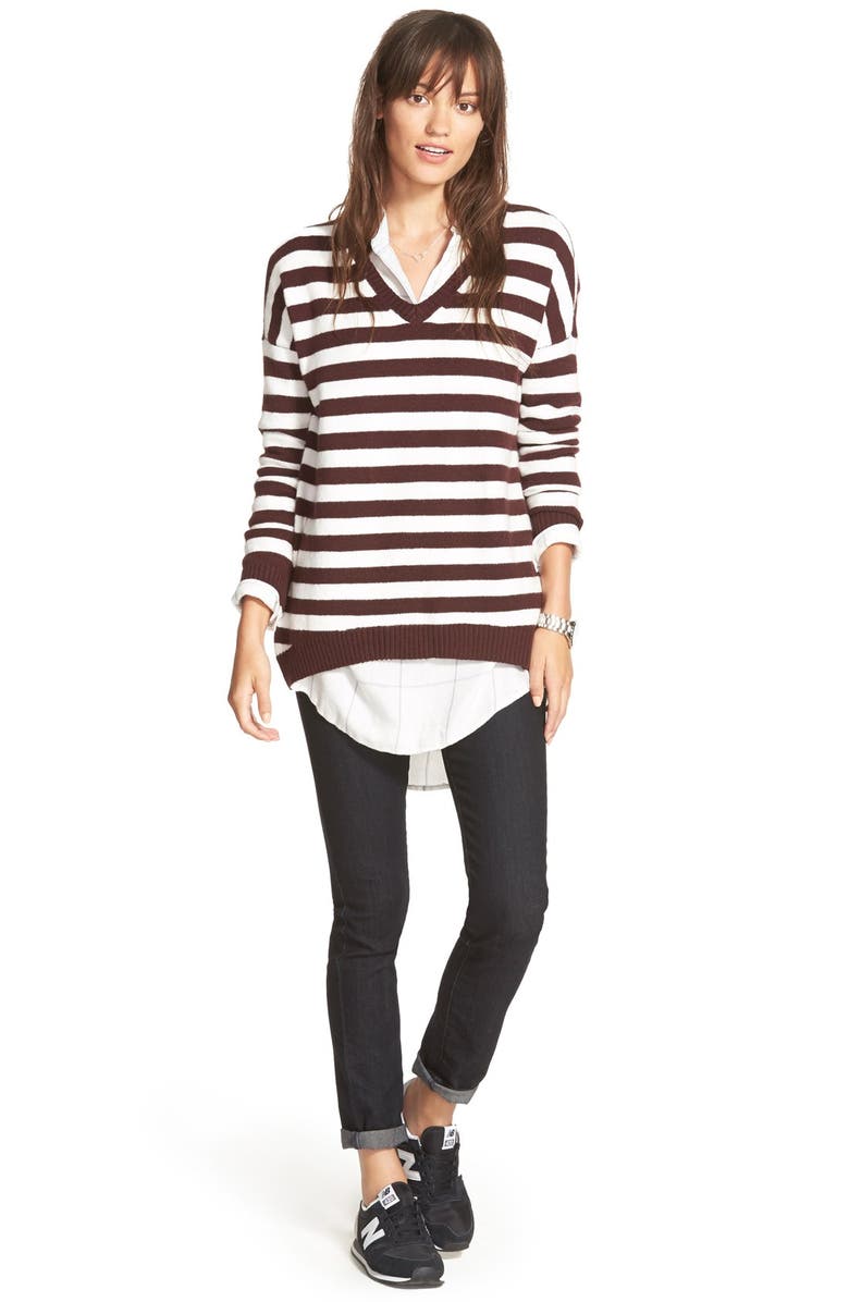 Treasure & Bond Treasure&Bond Drapey Plaid Tunic, Alternate, color, 