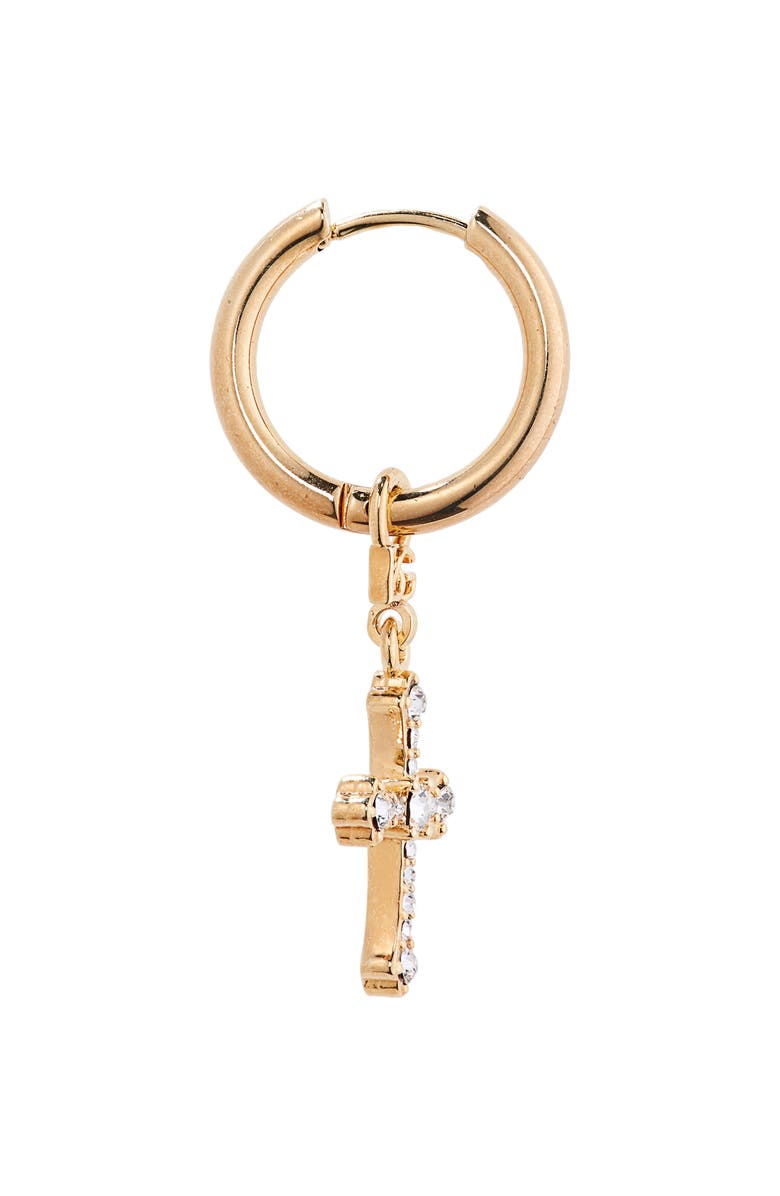 Dolce&Gabbana DNA Cross Hoop Earrings, Alternate, color,