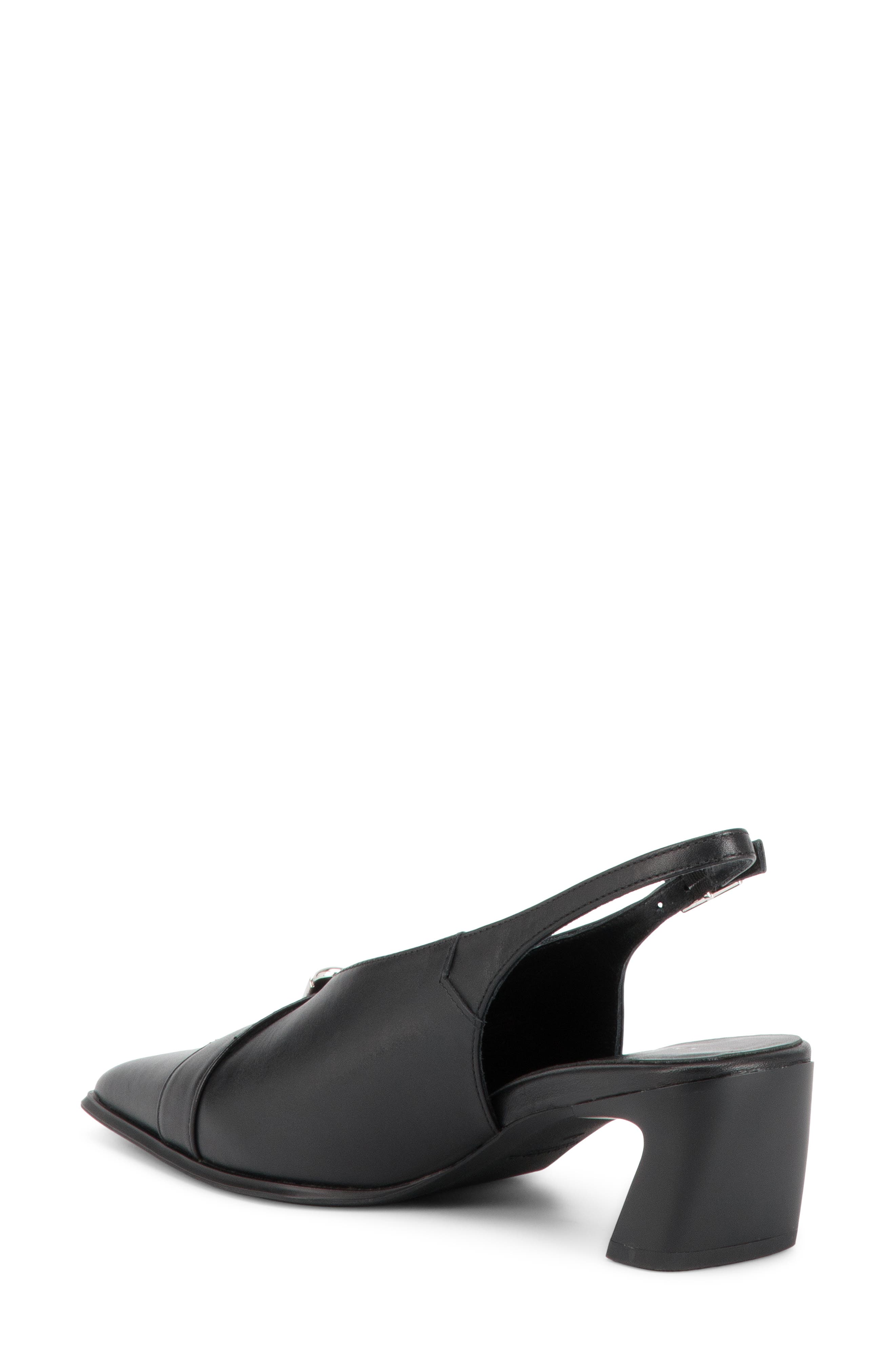 Ilona Slingback Block Heel Pump, Alternate, color, BLACK