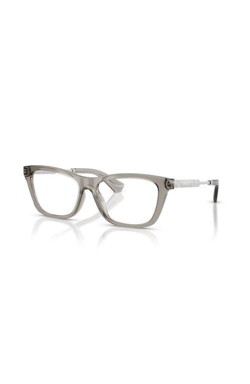 Burberry 54mm Rectangle Optical Glasses In Gray