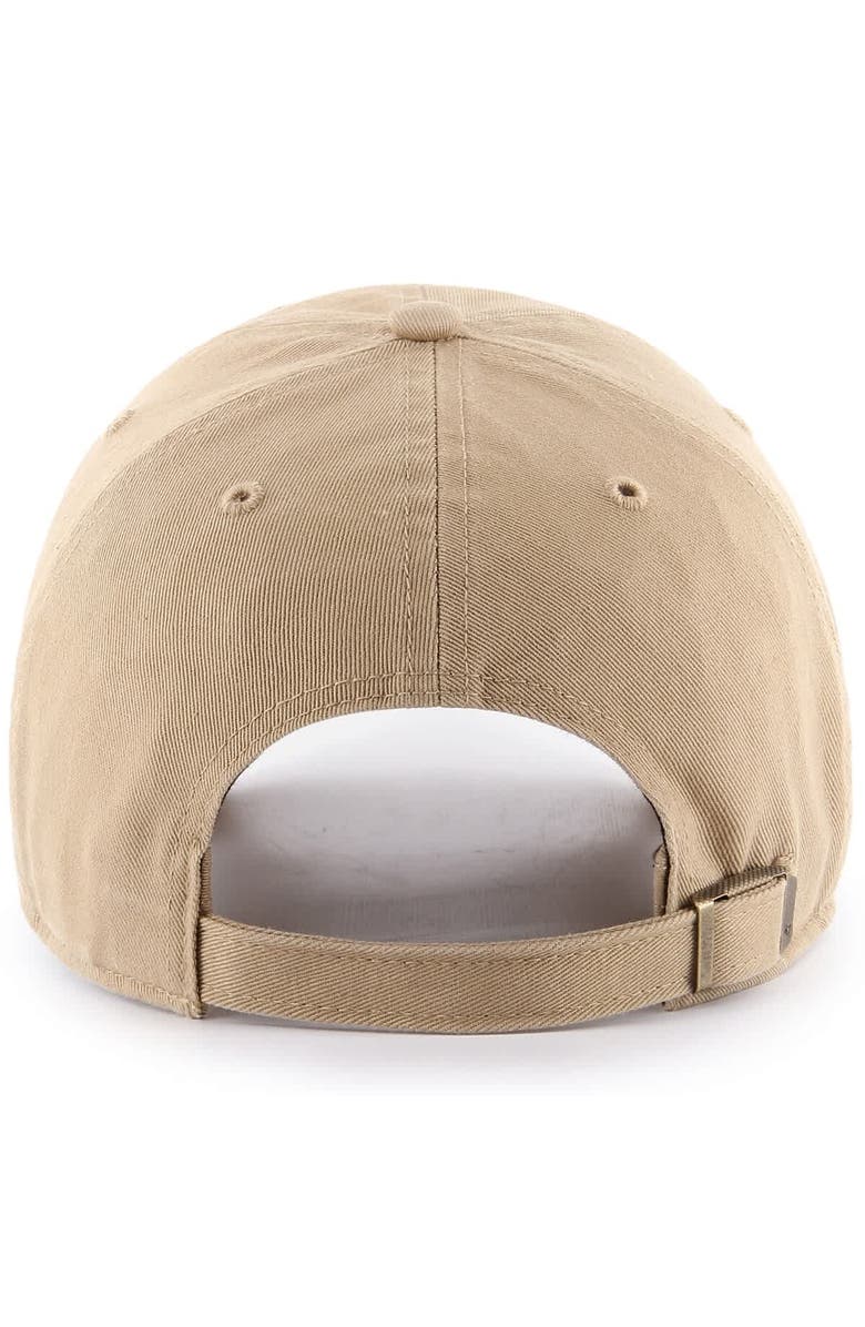 '47 Men's '47  Khaki Ohio State Buckeyes College Football Playoff 2024 National Champions Helmet Clean Up Adjustable Hat, Alternate, color, 