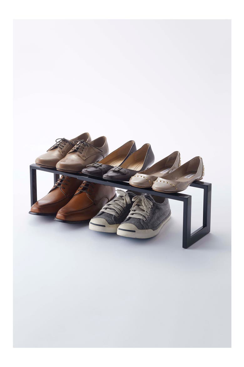 Adjustable Shoe Rack, Alternate, color, BLACK