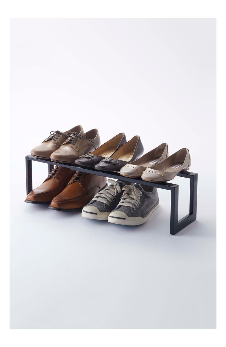 Yamazaki Adjustable Shoe Rack, Alternate, color, Black