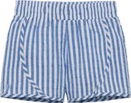 Courtside Kids Girls Seersucker Super Short