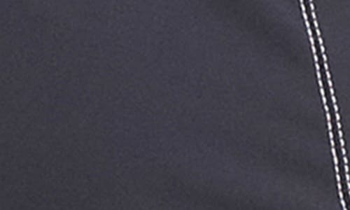 Bleu Rod Beattie Rod Beattie Contrast Stitch Zip-up Rashguard In Gray