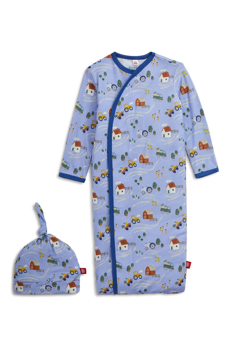 Farm to Cradle Gown & Hat Set, Main, color, FMTCR