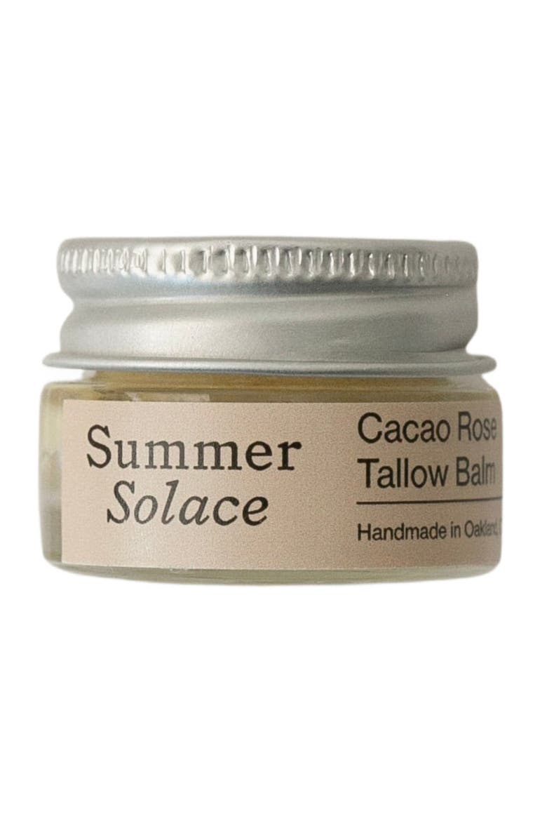 Cacao Rose Cuticle, Lip, and Brow Tallow Balm - Regenerative Tallow, Main, color, Light Beige