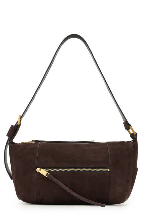 Vega Suede Shoulder Bag