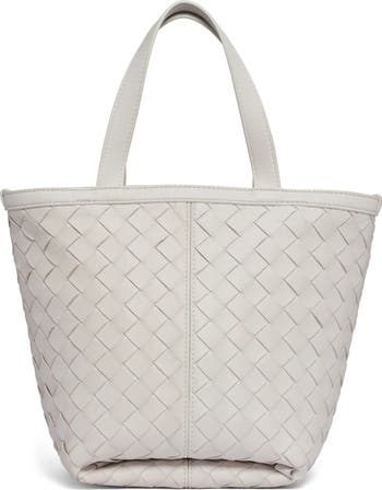 Bottega Veneta Small Intrecciato Flip Flap Leather Tote Bag