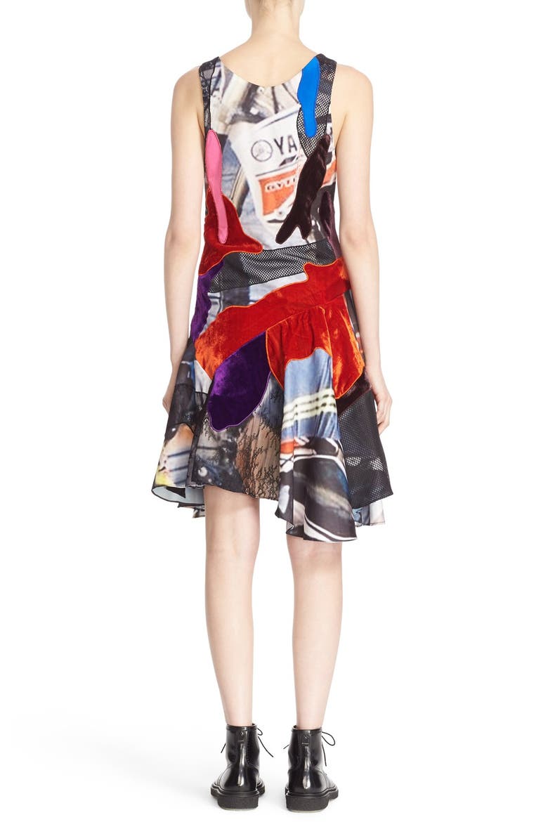 Mixed Media Tank Dress, Alternate, color, MULTI
