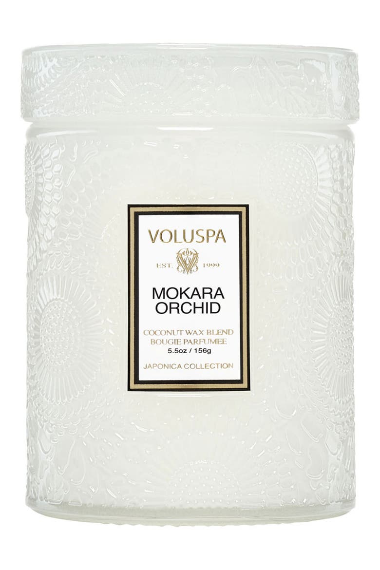 Mokara Orchid Small Jar Candle, Main, color, NO COLOR