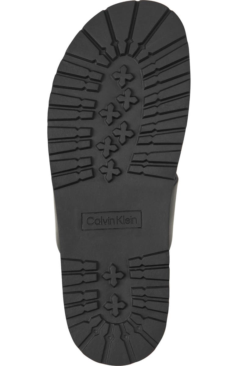 Calvin Klein Rolinde Lug Sole Slide Sandal, Alternate, color, Black