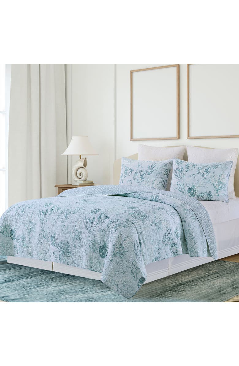 C&F Home Cerulean Breeze Bedding Quilt Collection, Alternate, color, Blue