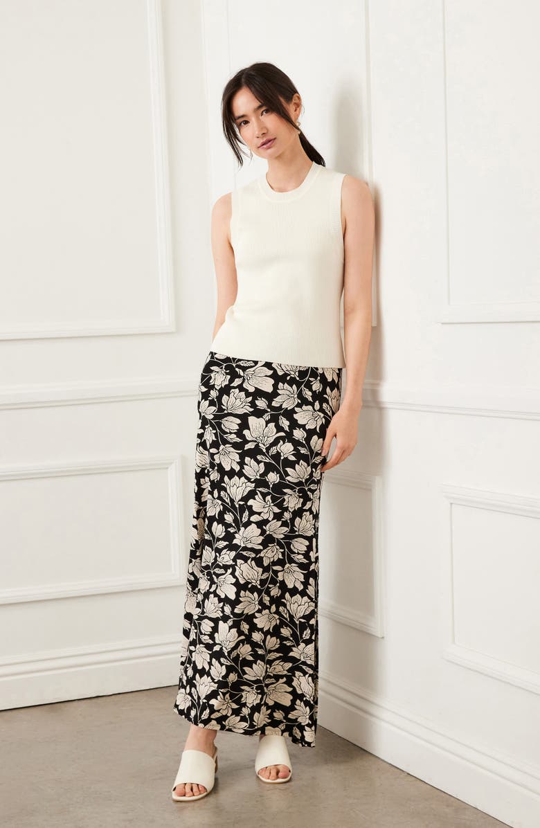 Karen Kane Flared Maxi Skirt, Alternate, color, 