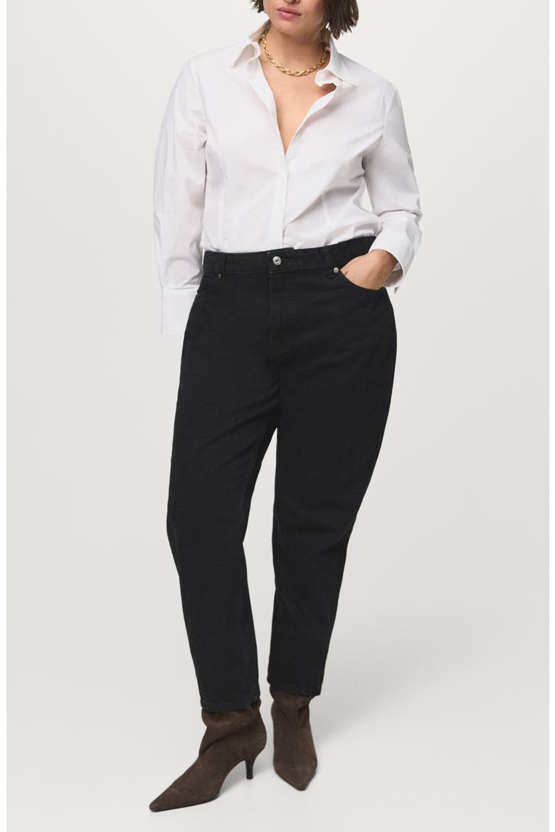 Crop Mom Jeans, Alternate, color, BLACK DENIM