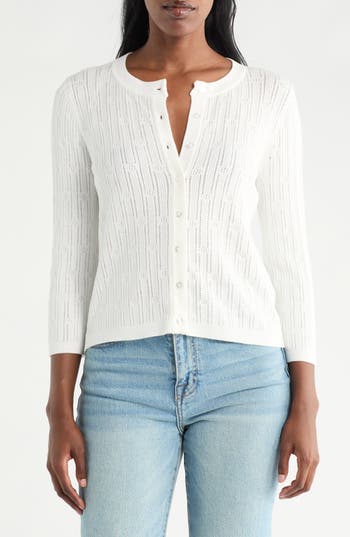 Cyrus Novelty Stitch Button-up Shirt In White