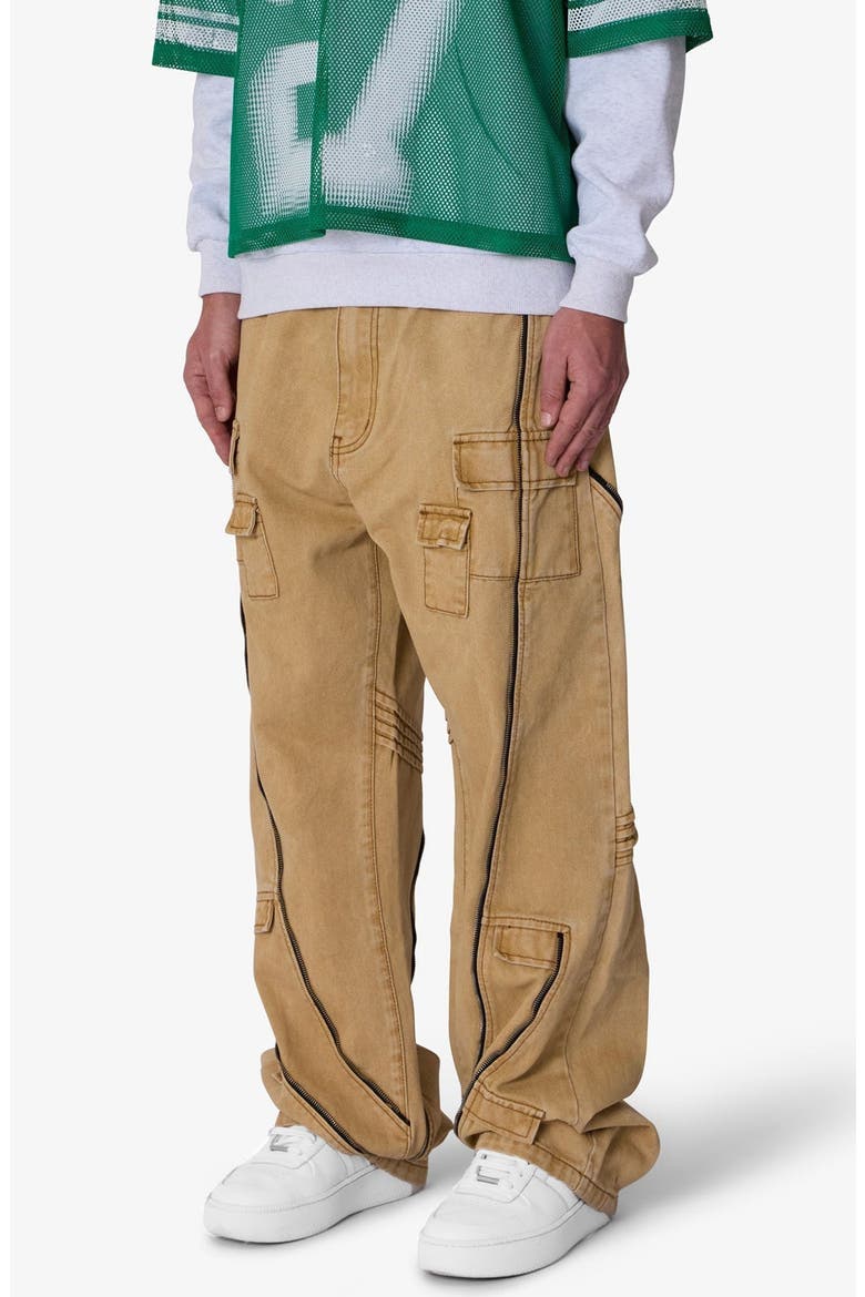 Grid Lock Ultra Baggy Cargo Jeans, Alternate, color, BROWN
