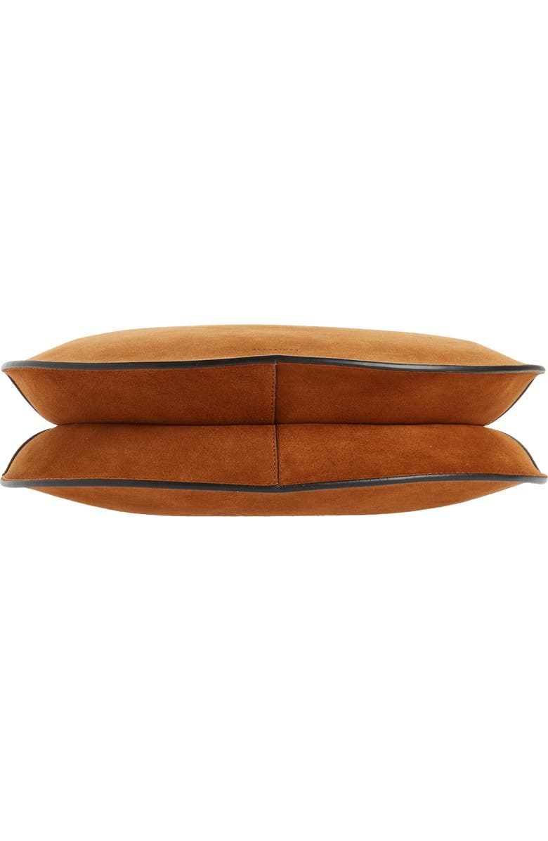 AllSaints Beaumont Suede Hobo Bag, Alternate, color,