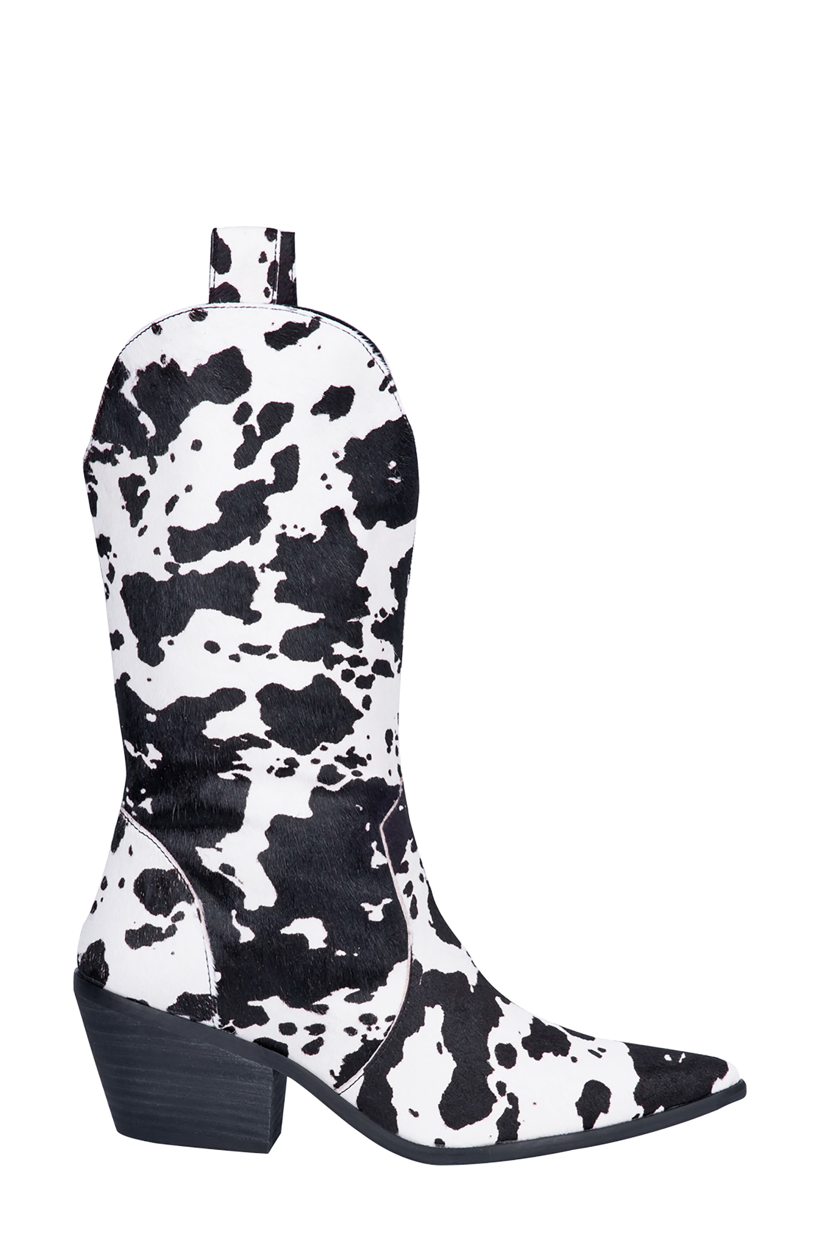 Dingo Live a Little Cow Print Genuine Calf Hair Western Boot, Alternate, color, 