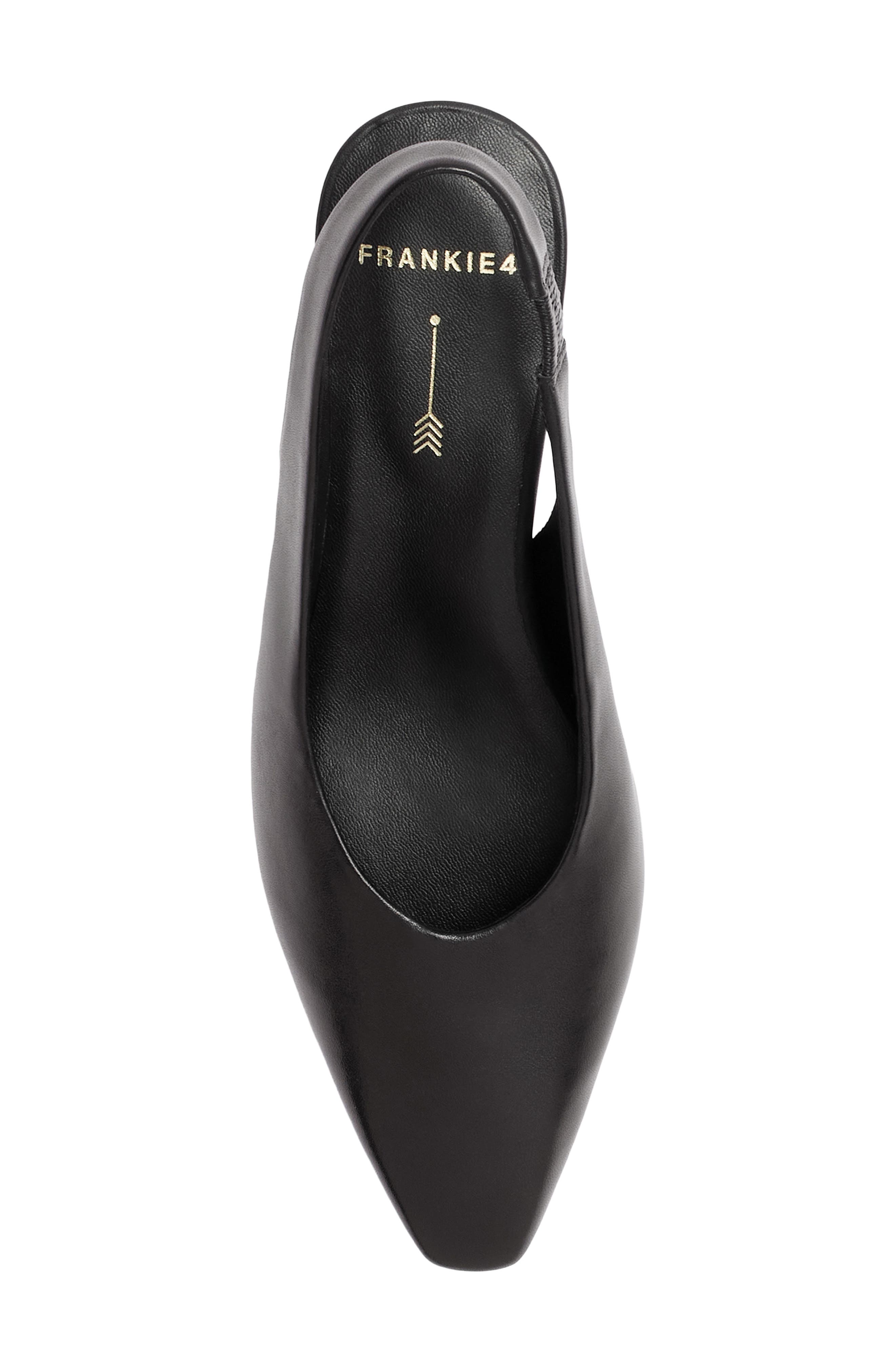 Noa Leather Slingback Pump, Alternate, color, BLACK