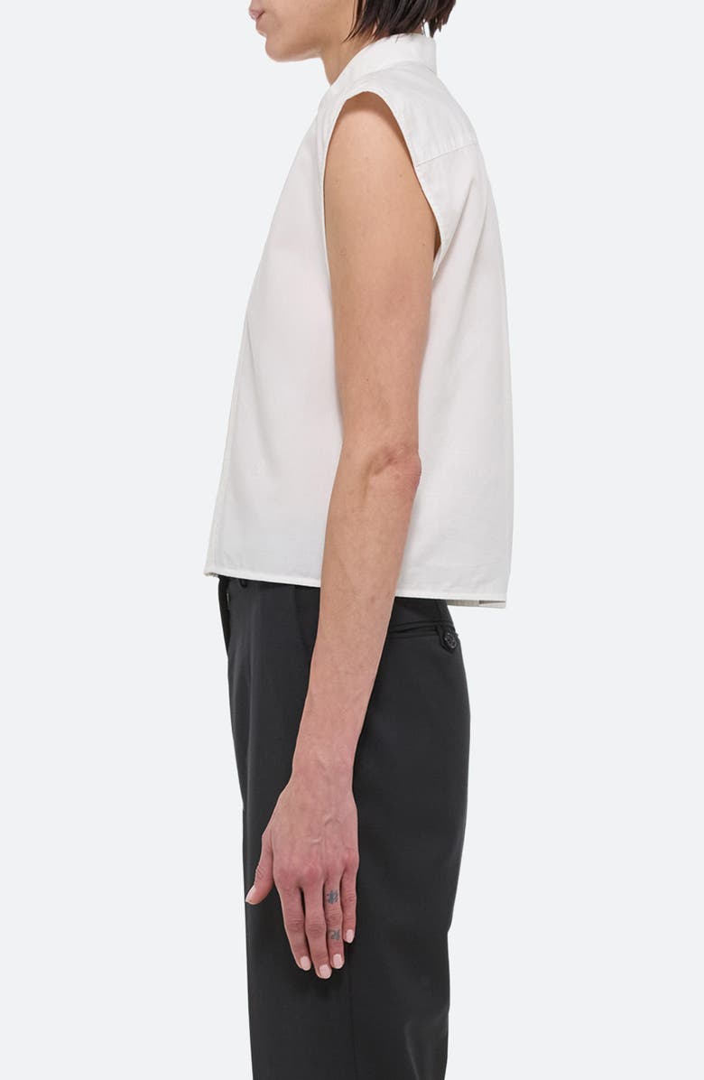 Helmut Lang Tux Bib Pintuck Top, Alternate, color, White