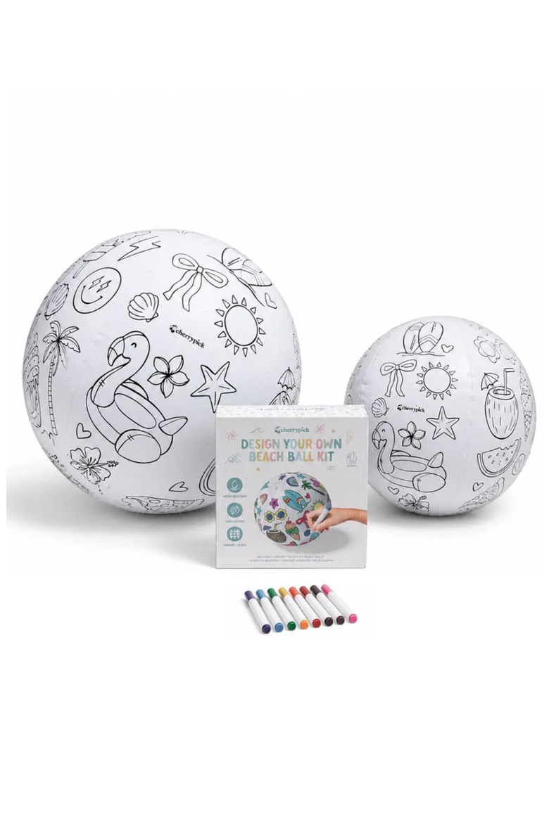 Design Your Own Beach Ball Kit, Main, color, White