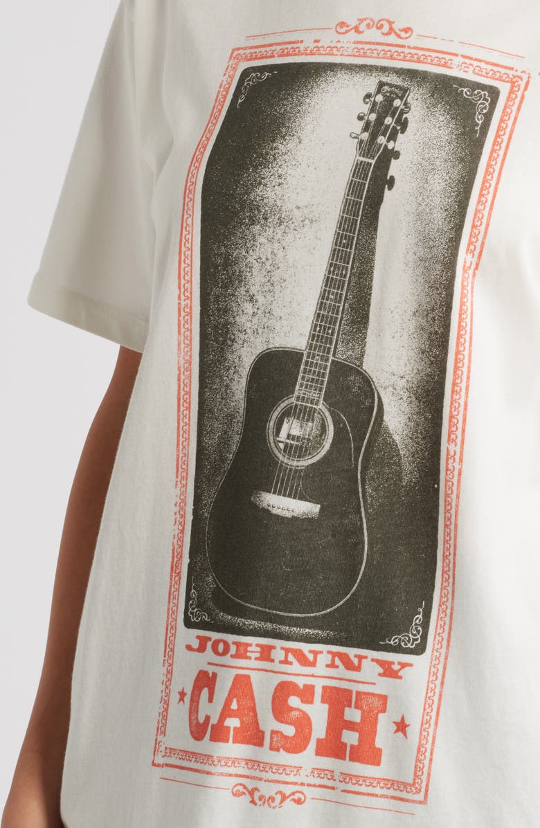 Daydreamer Johnny Cash Cotton Graphic T-Shirt, Alternate, color, Vintage White