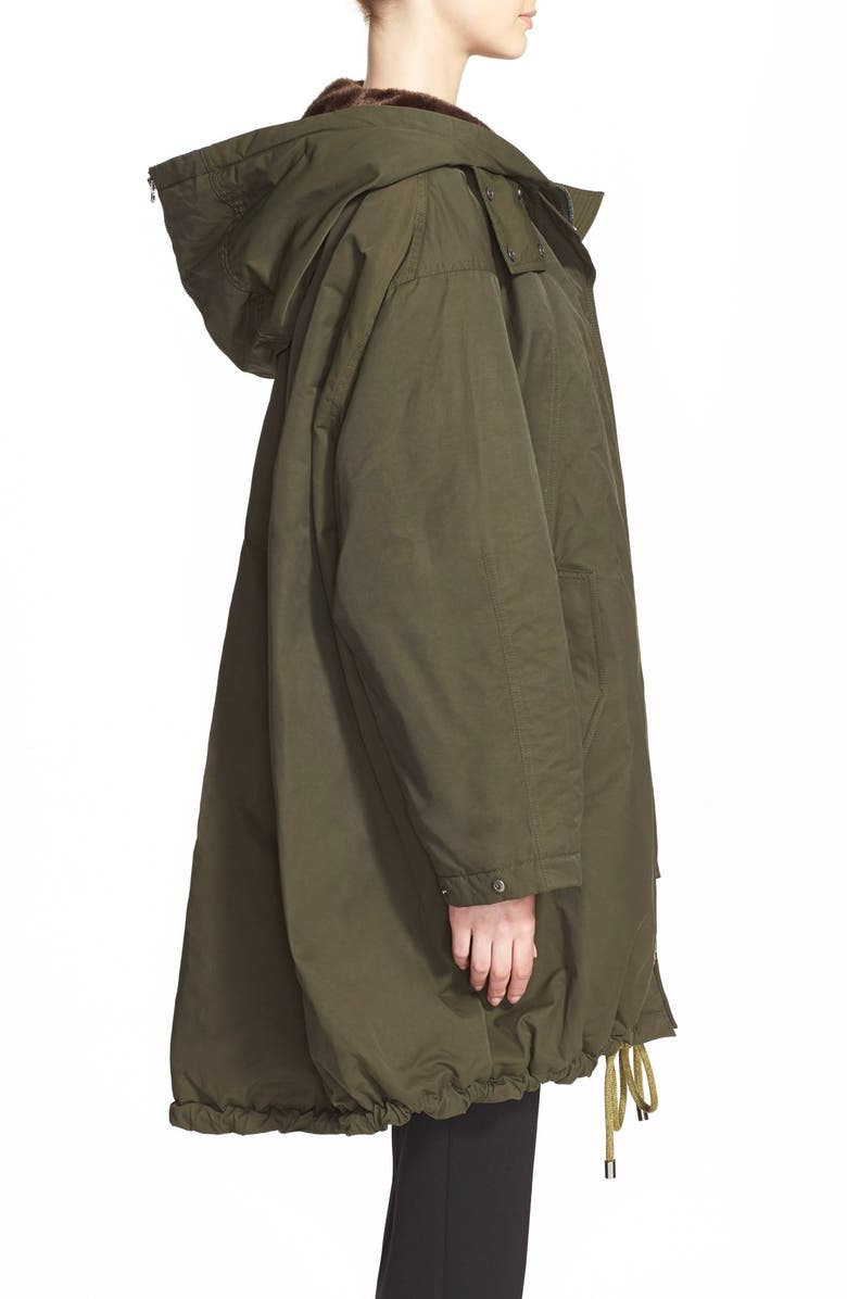 Acne Studios 'Amory' A-Line Hooded Parka, Alternate, color, 