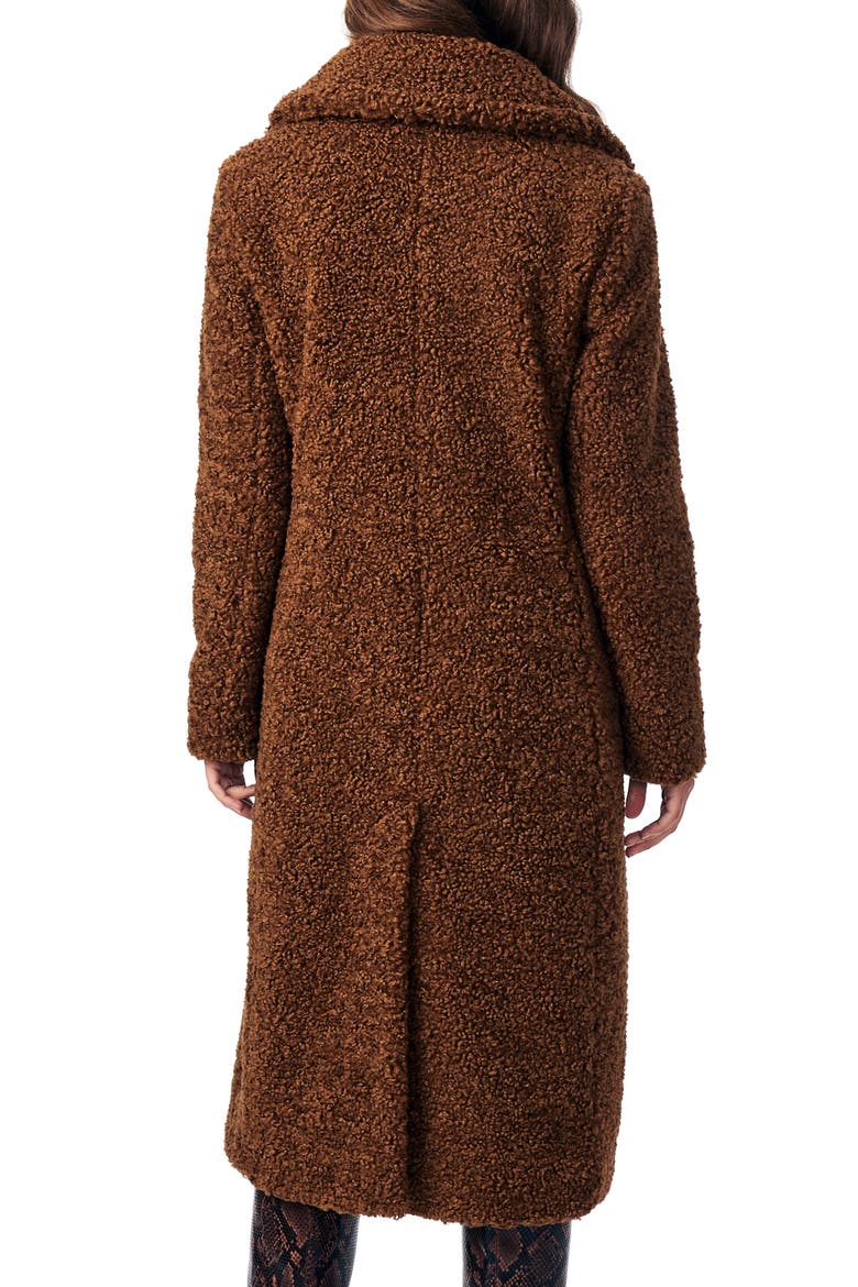Faux Fur Jacket, Alternate, color, TOBACCO