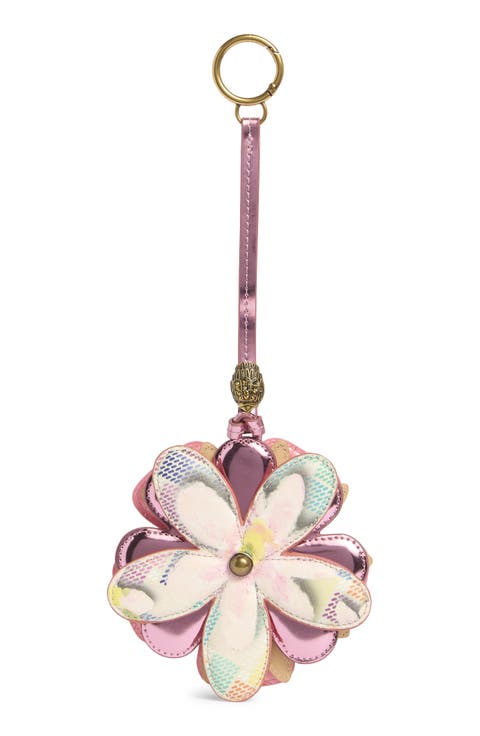 Flower Faux Leather Bag Charm
