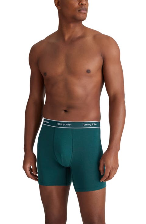 Men's 3-Pack Essential Cool Cotton Blend 6-Inch Boxer Briefs