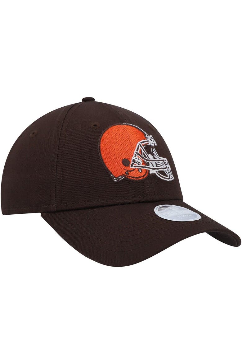 Women's New Era Brown Cleveland Browns Simple 9FORTY Adjustable Hat, Alternate, color, Brown