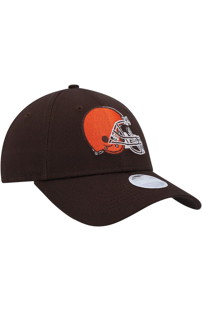 New Era Women's New Era Brown Cleveland Browns Simple 9FORTY Adjustable Hat, Alternate, color, Brown