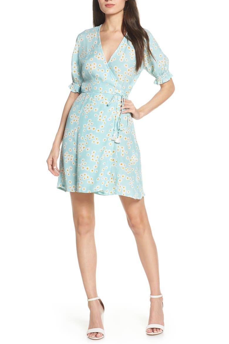 Mira Floral Wrap Dress, Main, color, ZHOE FLORAL PRINT