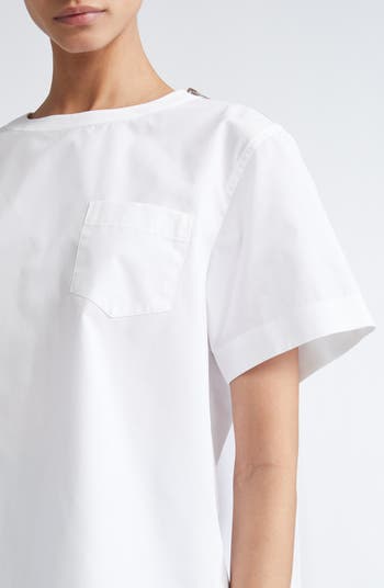 ■sacai■サカイ■Mixed Media Poplin & Chiffon Top■トップス Sacai Mixed Media Poplin & Chiffon Top | Nordstrom