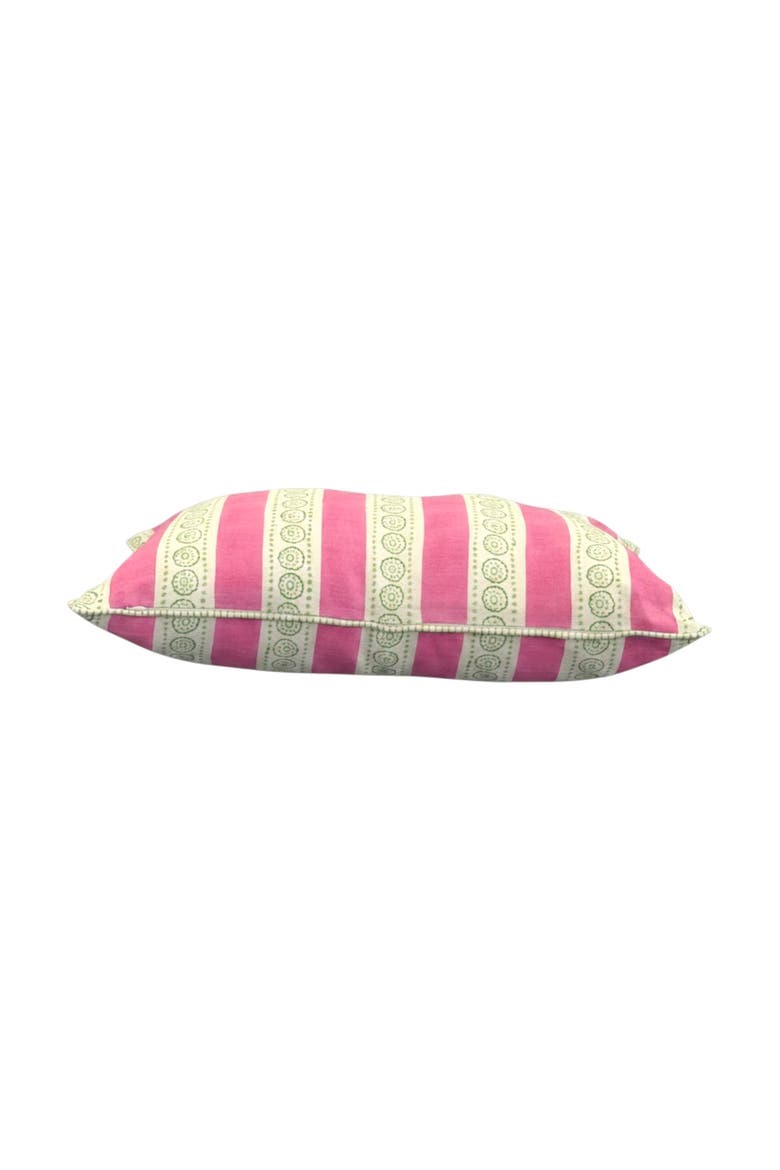 Malhaar Linen Pillow Cover, Alternate, color, Pink - 14" x 22"