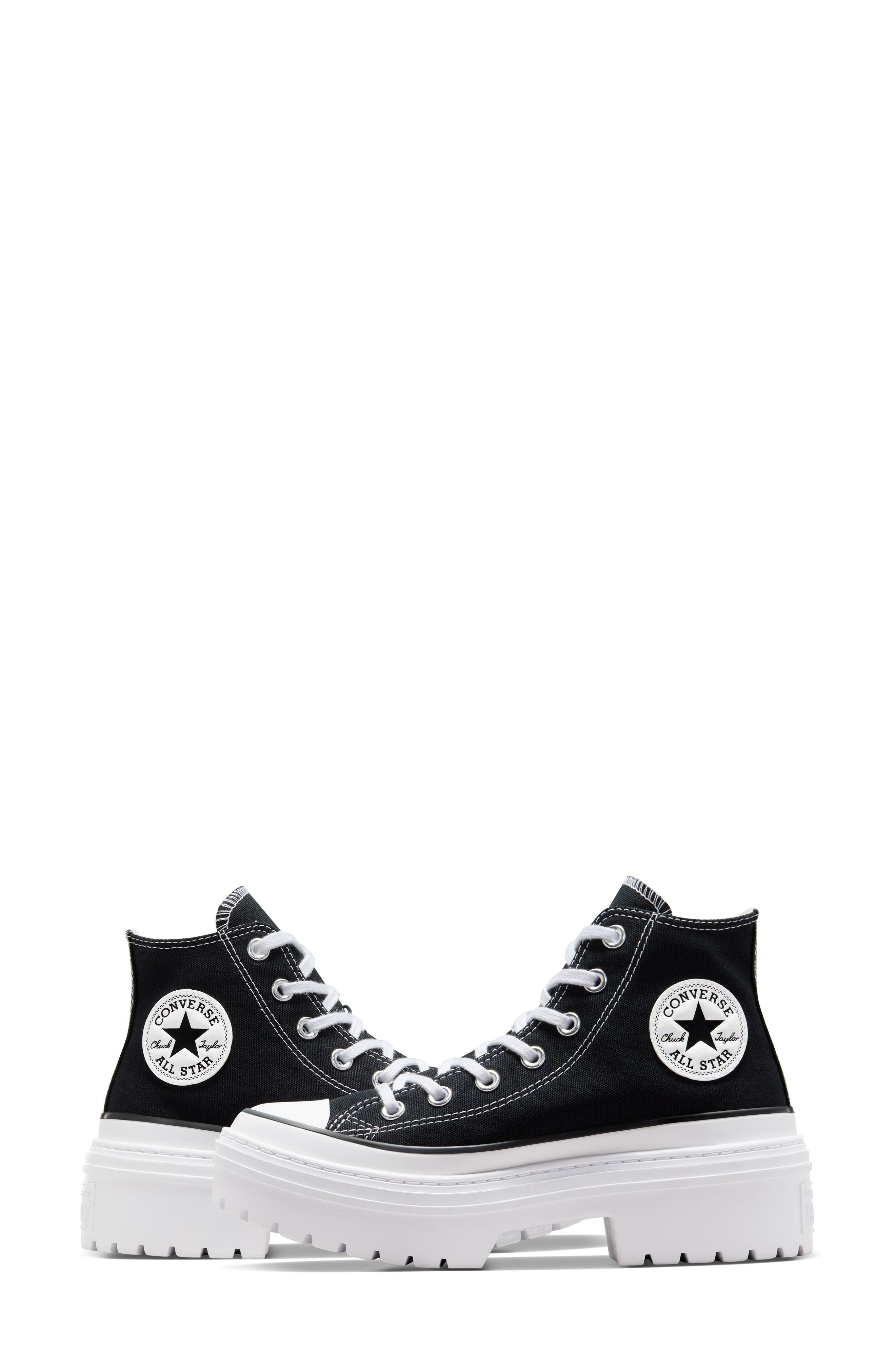 Chuck Taylor® All Star® Lugged High Top Sneaker, Alternate, color, BLACK/ WHITE/ EGRET