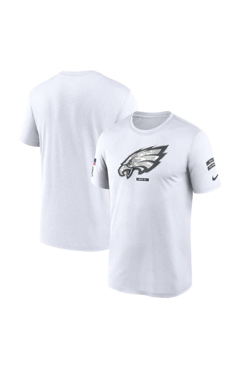 Nike Men's Nike White Philadelphia Eagles 2024 Salute To Service Legend Performance T-Shirt, Main, color,