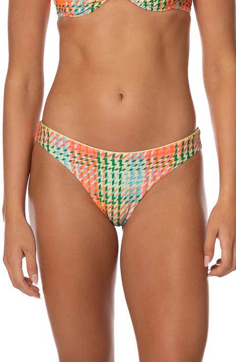 Dreamy Grid Iconic Reversible Bikini Bottoms