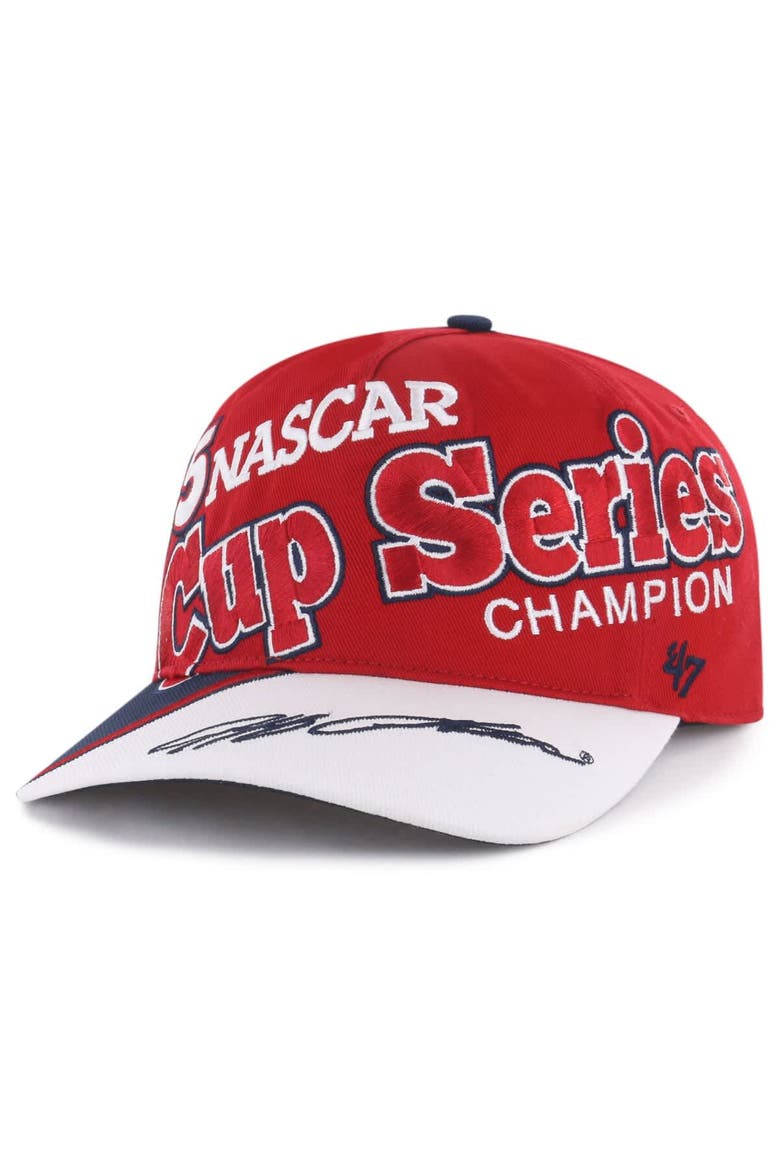 Men's '47  Red/White Jeff Gordon 1995 NASCAR Cup Series Champion Hitch Adjustable Hat, Alternate, color, Red