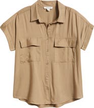 beachlunchlounge Kia Short Sleeve Button-Up Shirt