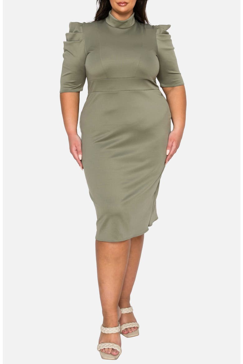 Astra Sheath Dress, Main, color, DARK SAGE