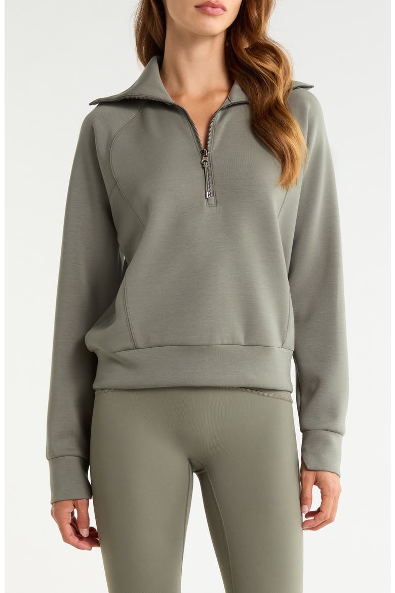 AirEssentials Half Zip Sweatshirt, Main, color, FROSTED MOSS
