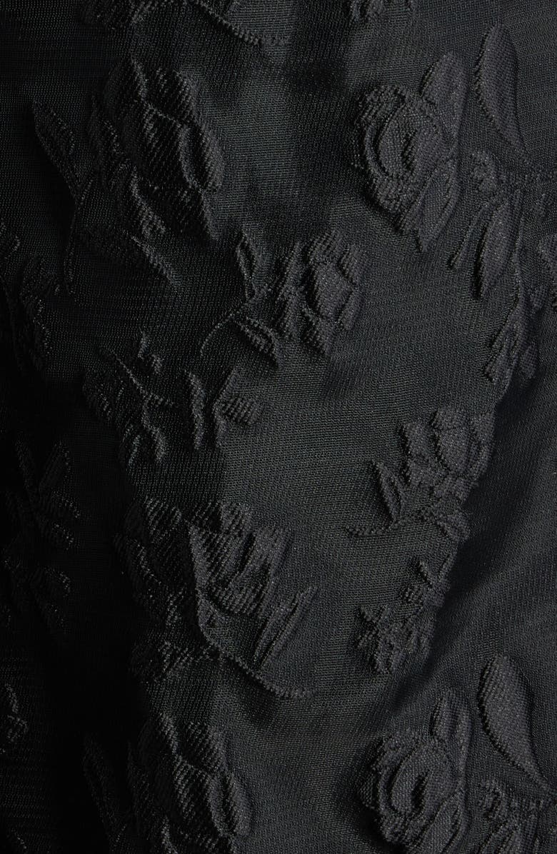 Sister Jane Screenplay Floral Jacquard Cocktail Dress, Alternate, color, Black