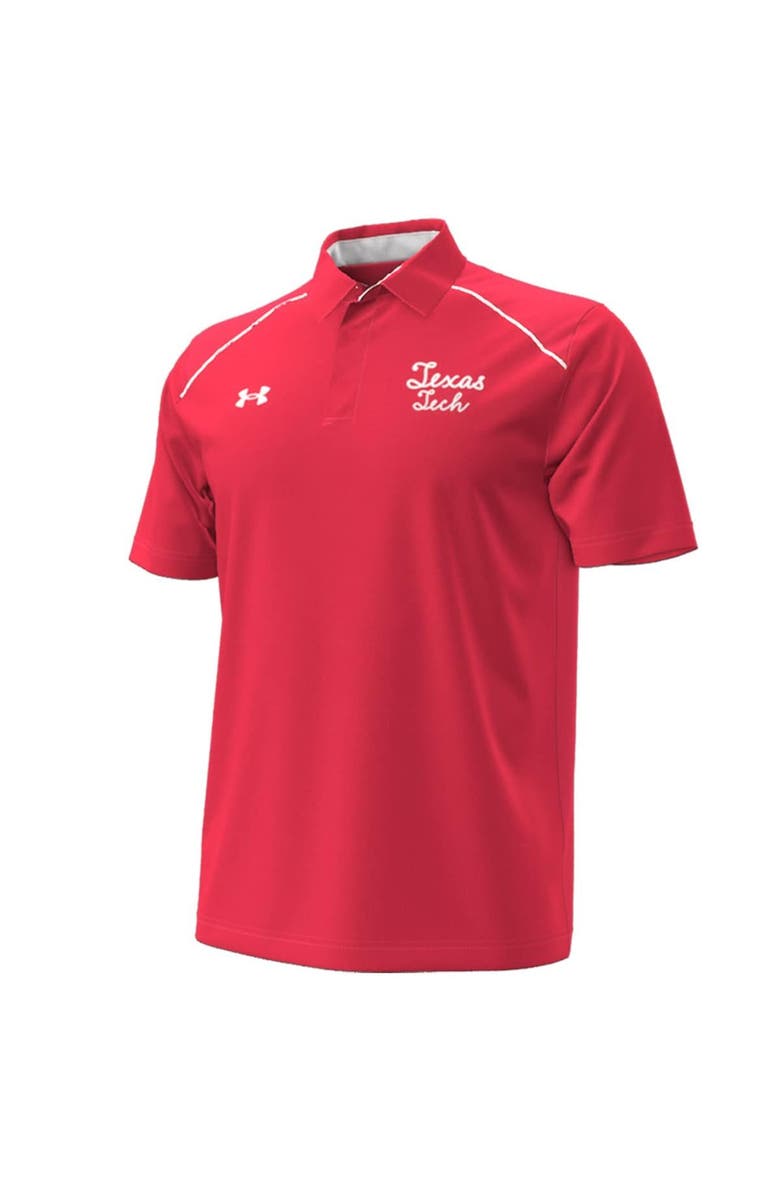 Under Armour Men's Under Armour  Red Texas Tech Red Raiders Throwback Cursive Polo, Alternate, color, Red